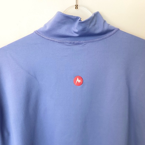 Marmot 1/2 Zip Nylon Blend Pullover - Blue - L - Picture 6 of 8